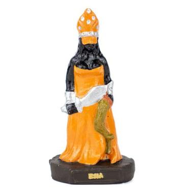 Imagem de Escultura Orixá Africana Ewa Euá Laranja 10 cm Resina - Lua Mística - 