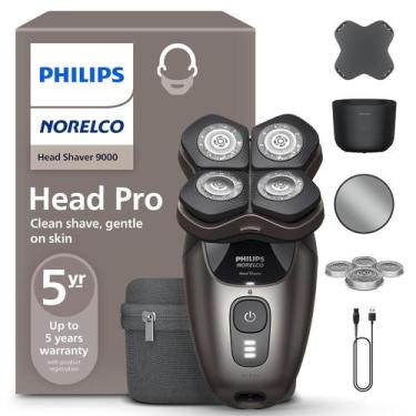 Imagem de Philips Norelco Head Shaver Pro 9000 Aparador Elétrico para Cabeça