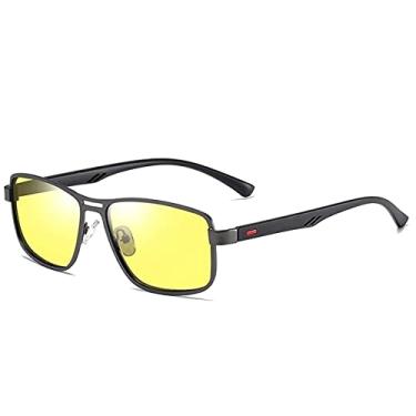 Imagem de Óculos de Sol Masculino com Armação de Metal Óculos Polarizado com Proteção Uv400 (C4)