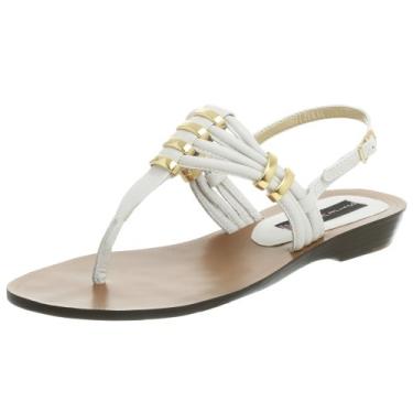 Imagem de STEVEN by Steve Madden Sandália feminina Allison Slingback, Branco, 6