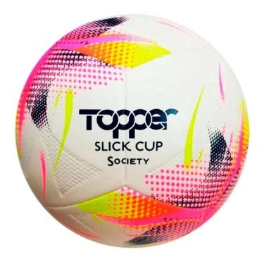 Imagem de Bola Topper Slick Cup Society Amarelo Rosa e Azul - Topper