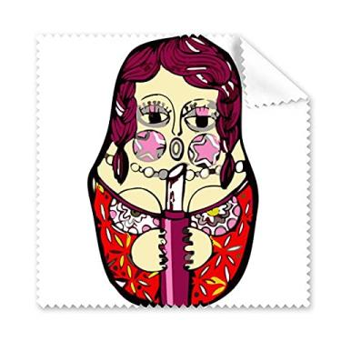 Imagem de Rússia Russa Bonecas Feminina, Pano de Limpeza para Limpeza de Tela, 5 peças