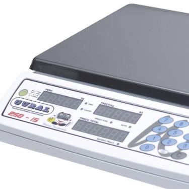 Imagem de Balança 15kg com Bateria Gural ESE-15WB Açougue, Padaria Casa de Ração