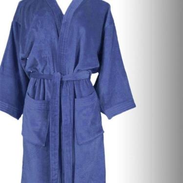 Imagem de Roupao Adulto Velour Tamanho Gg Azul Dohler