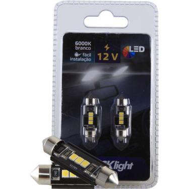 Imagem de Par Led Torpedo Shocklight 3 Leds Smd 2835 12v 36mm