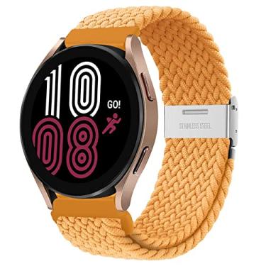 Imagem de Loop Solo trançado compatível com Samsung Galaxy Watch 3 45 mm/Galaxy Watch 46 mm/Gear S3 Frontier Classic para Huawei Watch 2 Classic/3/3 pro/GT/2/3 Pulseira de tecido de nylon ajustável 22 mm