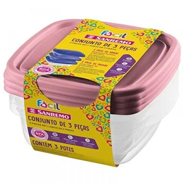 Imagem de Conjunto De 3 Potes 530ml Fácil-SANREMO