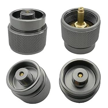Imagem de Adaptador requintado NC 3,5 mm de 0,4 kg de propano de acampamento pequeno adaptador de tanque de gasolina de entrada fogão de saída One