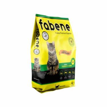 Imagem de Ração Fabene Feline Gatos Castrados Sabor Frango e Carne 3kg