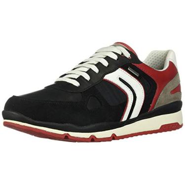 Imagem de Geox Tênis masculino U Sandro B ABX Fashion, Preto, preto, vermelho C0048, women 2
