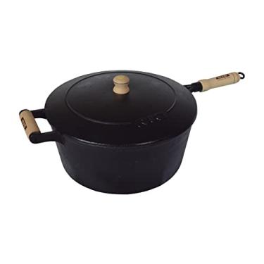 Imagem de Cacarola De Ferro Com Cabo E Tampa De Ferro - 2,5 Lt