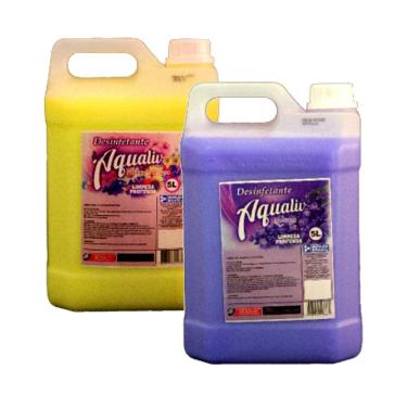 Imagem de Kit 2 Desinfetante Aqualiv Plus Flor do Campo e Lavanda 5L