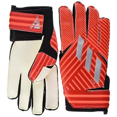 Imagem de Luvas de goleiro de futebol Adulto Nemeziz Lite da Adidas, Vermelho/Prata met lico/Vermelho Solar, 10