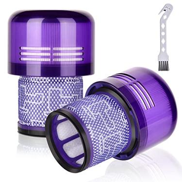 Imagem de Leadaybetter Pacote com 2 peças de substituição de filtros de vácuo compatíveis com Dyson V11 Animal Extra Torque Drive Complete, V15 V15s Detecta aspiradores submarinos, compare com a peça 970013-02