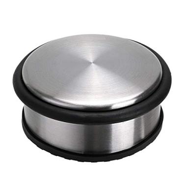 Imagem de Sumnacon – Alça para porta de piso resistente sem furadeira, durável de aço inoxidável com borracha antiderrapante – Alça decorativa contemporânea para porta de segurança para escritório doméstico industrial (tipo 1)