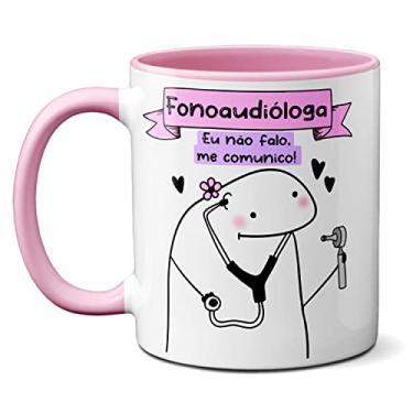 Imagem de Caneca Fonoaudióloga Eu Não Falo, Me Comunico! Presente (Rosa)