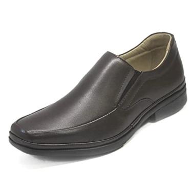 Imagem de Sapato Masculino Social Pierrô levíssimo couro legítimo cor marrom escuro Tamanho:39;Gênero:Masculino;Cor:Marrom