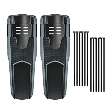 Imagem de 2 peças universais paralama de mountain bike para-lama dianteiro traseiro para-lama acessórios para mountain bike