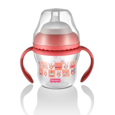 Imagem de Copo Antivazamento Infantil Rosa 150ml Fisher Price - BB1056