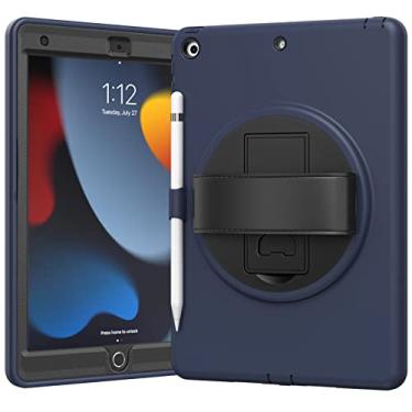 Imagem de ORIbox Capa Morandi para iPad 7ª e iPad 8ª geração e iPad 9ª geração [10,2 polegadas], proteção de corpo inteiro à prova de choque, proteção 3 em 1 contra quedas com suporte de 360°/alça de mão