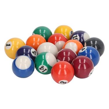 iFCOW Mini bolas de bilhar, conjunto de mini bolas de mesa de sinuca  ecológicas de resina para sala de jogos de 32 mm