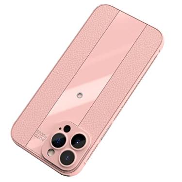 Imagem de DENSUL Capa fina para iPhone 14/14 Pro/14 Plus/14 Pro Max, proteção de lente antiarranhões, fina, flexível e macia, chave independente, capa traseira à prova de choque nano à prova d'água, rosa, 14 Plus 6,7 polegadas