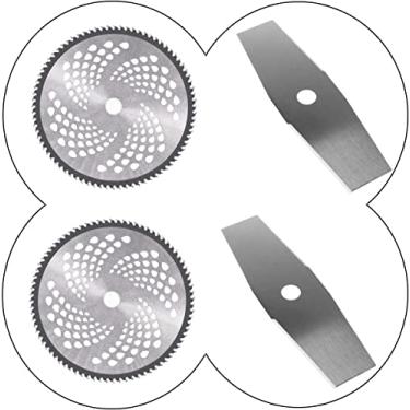 Imagem de Kit 4 Lâminas Roçadeira Profissional Universal Conjunto Perfeito