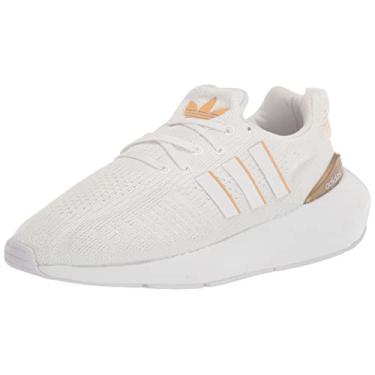 Imagem de adidas Swift Run 22 feminino, Branco/Cobre Metálico/Preto, 9.5