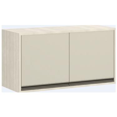 Imagem de Armário de Geladeira Luciane 2 Portas 80cm Linea - Patina/Mocca Laca