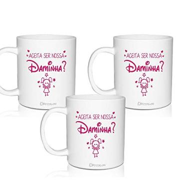 Imagem de 3 Canecas Convite Personalizadas para Daminha - Disney