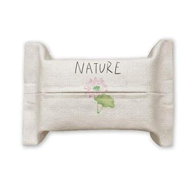Imagem de Lotus Plant Island Painting Tissue Paper Cover Holder Cotton Linen Storage Container