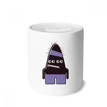 Imagem de DIYthinker Caixa preta de cerâmica com porta-moedas do universo e alienígena para presente de cofrinho