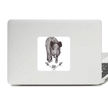 Imagem de Espada de javali coroa animal estilo barroco decalque vinil paster laptop decoração PC