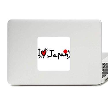 Imagem de I Love Japan Palavra Bandeira Coração Decalque Vinil Paster Laptop Adesivo Decoração PC