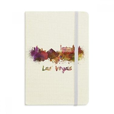 Imagem de Caderno em aquarela Las Vegas America City, capa dura oficial, diário clássico