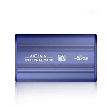 Imagem de Adaptador USB 3 DA CAIXA HDD Para SSD Externoro Disco Rígido HDD Box / Gabinete Bolso 2.5 HD Optibay 5Gbps Alumínio (Blue usb 2.0)