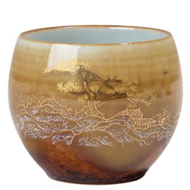 Imagem de PAYNAN Xícara de chá de cerâmica Kung Fu de 100 ml, retrô, tradicional, chinês, conjunto de chá