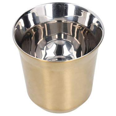 Imagem de 【 】 Caneca de café, xícara de chá, utensílios de parede dupla leve sem mão, requintados para viagens de acampamento em casa (ouro rosa)