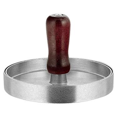 Imagem de Forma Modeladora de Hambúrguer em Aço inox e Cabo de Madeira