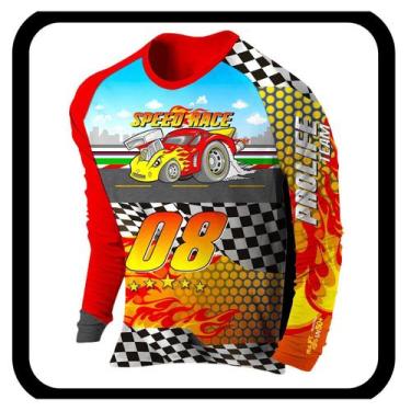 Imagem de Camiseta Proteção Solar Uv Upf 50+ Infantil Speed Race N. 04 - Prolife