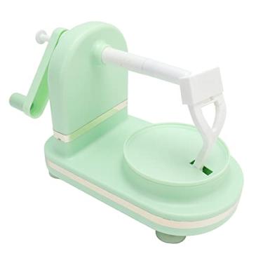 Imagem de Descascador de Maçã, Descascador de Frutas Manipulador, Descascador de Maçã Automático Multifuncional Doméstico, Descascador de Frutas Ajustável Slicer Peeling para Cozinha (Luz verde)