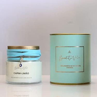 Imagem de Vela Vegetal Aroma Capim Limão Vidro Og - Bendita Vela