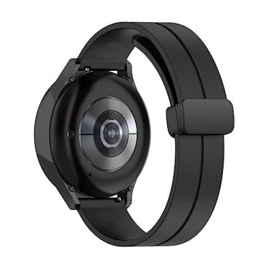 Imagem de Pulseira 22mm Silicone Fecho Magnetico Preto LTIMPORTS, compativel com Samsung Galaxy Watch 3 45mm - Galaxy Watch Lte 46mm Sm-R800 - Gear S3 Frontier - Amazfit GTR 2, 3 e 4 (Preto)