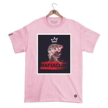 Imagem de Camiseta Máfiaclub Gola Redonda Estampa QUADRO MÁFIA Streetwear fio 30.1 Penteado.-Unissex