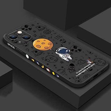 Imagem de Capa de telefone astronauta fofa de silicone para proteção quadrada para Huawei P20 P30 Pro Mate 30 20 Pro Nova 5T 6SE Y9, T5, para Huawei Mate 20