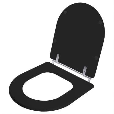 Imagem de Assento Sanitário Poliester Calypso Preto Laufen