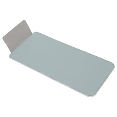 Imagem de Estojo de Teclado Sem Fio, 30x14x1cm Couro PU Impermeável Resistente a Arranhões, Projetado para Teclado Mágico 2 Teclado Sem Fio (azul+prata)