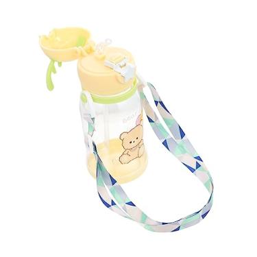 Imagem de CIMAXIC De Água Copos Com Tampa e Canudos Copos Com Tampas Copos Reutilizáveis Garrafa De Agua Infantil Garrafa De Água Transparente Copos Transparentes Chifres Presente Plástico Bebê