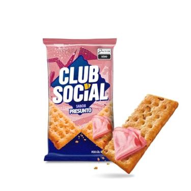 Imagem de Biscoito Salgado Club Social regular presunto multipack 141g
