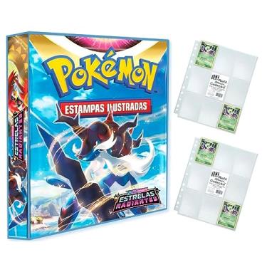 Imagem de Álbum Pokémon Pasta tipo Fichário para Cards - ESPADA&ESCUDO - Estrelas Radiantes + 20 folhas plásticas de 9 bolsos YES